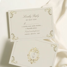 Boda de Crema Dorada Barroca Vintage