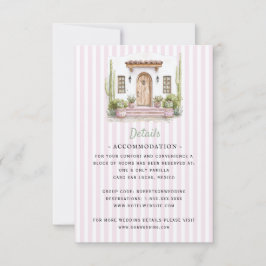 Tarjeta De Confirmación De Asistencia Boda de destino en México | tarjeta de detalles de