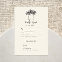 Boda de destino Minimalista de marfil de árbol de