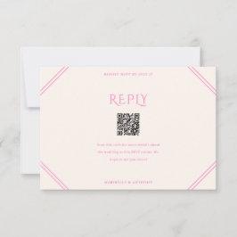 Tarjeta De Confirmación De Asistencia Boda de diamantes rosados