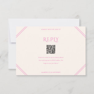 Tarjeta De Confirmación De Asistencia Boda de diamantes rosados