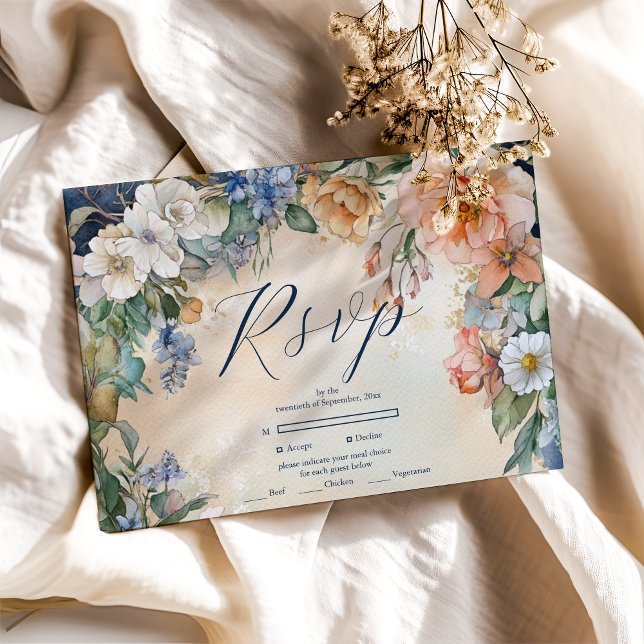 Tarjeta De Confirmación De Asistencia Boda de Elegancia Real de Victoria (Subido por el creador)