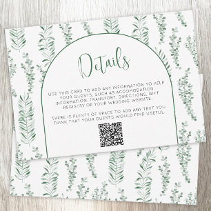Tarjeta De Confirmación De Asistencia Boda de energía ecológica de Eucalyptus Detalles T