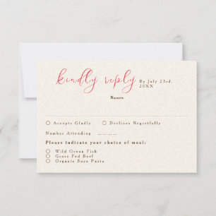 Tarjeta De Confirmación De Asistencia Boda de flor de prado morado amarillo mostaza prim