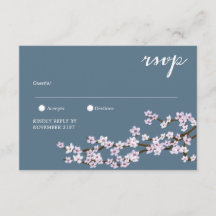 Boda de flores de cerezo pintadas