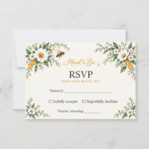 Boda de flores silvestres acuarela destinada a ser