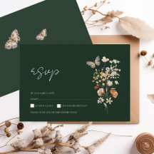 Boda de flores silvestres de la caída verde de la