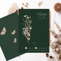 Boda de flores silvestres de la caída verde de la