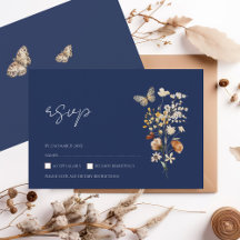 Boda de Flores Silvestres del otoño azul de la mar