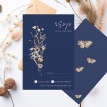 Boda de Flores Silvestres del otoño azul de la mar