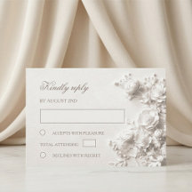 Boda de flores silvestres rosas blancas 3D