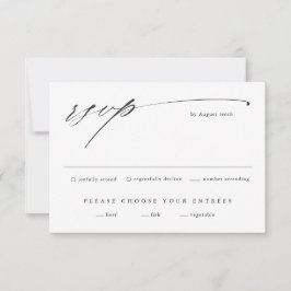 Tarjeta De Confirmación De Asistencia Boda de guión simple