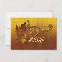 Boda de hojas de oro de otoño