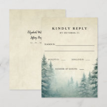 Boda de invierno de la Selva de Pino Rustica