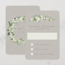 Boda de Invierno Greige Snowberry+Eucalyptus