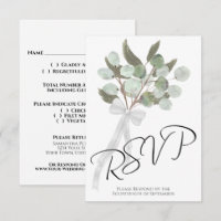 Boda de la Moda Rústica Eucalyptus & Greenery Bouq