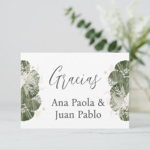 Tarjeta De Confirmación De Asistencia Boda de la Verdemia Española Gracias