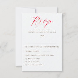 Tarjeta De Confirmación De Asistencia Boda de las flores de uvas de Berry dulce besado f