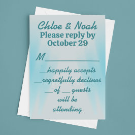 Tarjeta De Confirmación De Asistencia Boda de las luces de Hollywood