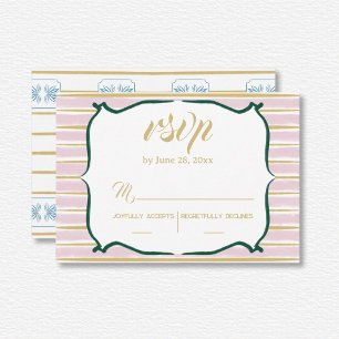 Tarjeta De Confirmación De Asistencia Boda de Lotus blanco