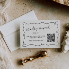 Tarjeta De Confirmación De Asistencia Boda de marco de búsqueda manual