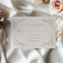 Boda de Marco Floral Rosa Vintage Rústica