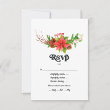 Boda de Navidad Retro Poinsettia Fiesta