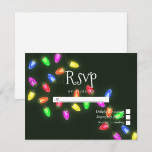 Tarjeta De Confirmación De Asistencia Boda de navidades