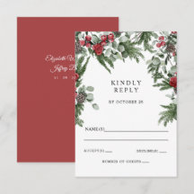 Boda de Navidades de invierno de Rustic Pine Berri