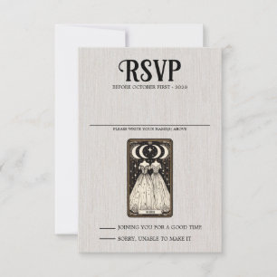 Tarjeta De Confirmación De Asistencia Boda de novias Tarot