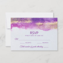 Boda de oro violeta morado de color acuático moder