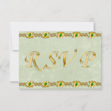 Boda de oro y joyas de esmeralda