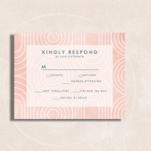 Boda de óvalos y círculos de moda