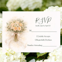 Boda de Pareja Romántica Acuarela Caprichosa Beige