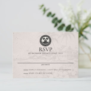 Tarjeta De Confirmación De Asistencia Boda de Passport de Bahamas