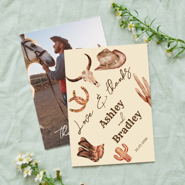 Tarjeta De Confirmación De Asistencia Boda de rancho en el suroeste. (Subido por el creador)