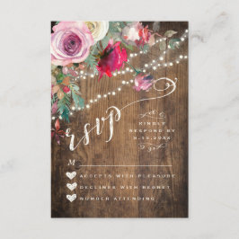 Tarjeta de confirmación de asistencia | Boda de Ru