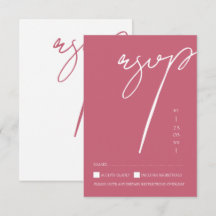 Boda de tipografía de secuencia de Magenta Rosa mi