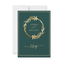 Boda de Wreath del eucalipto verde esmeralda dorad
