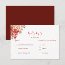 Boda elegante con rosas rojas y marfil