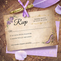 Boda elegante de la princesa Lilac Lavender Gold