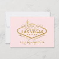 Boda elegante de Las Vegas oro rosado