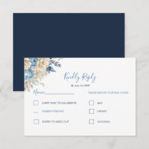 Boda elegante de rosa azul y marfil