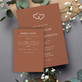 Tarjeta De Confirmación De Asistencia Boda Elegante Moderno y Simple Elements