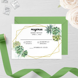 Tarjeta De Confirmación De Asistencia Boda elegante y exitoso