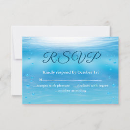 Tarjeta De Confirmación De Asistencia Boda en la playa de Besos Salados en Toes de Arena