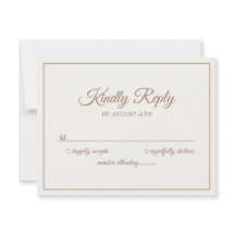 Boda Favor responder Moderno Crema y Marrón Mocha