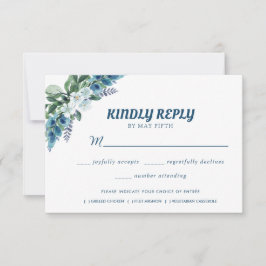 Tarjeta De Confirmación De Asistencia Boda floral acuarela de verano