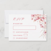 Boda floral boho de arte rosa