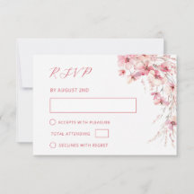 Boda floral boho rosa arte fino